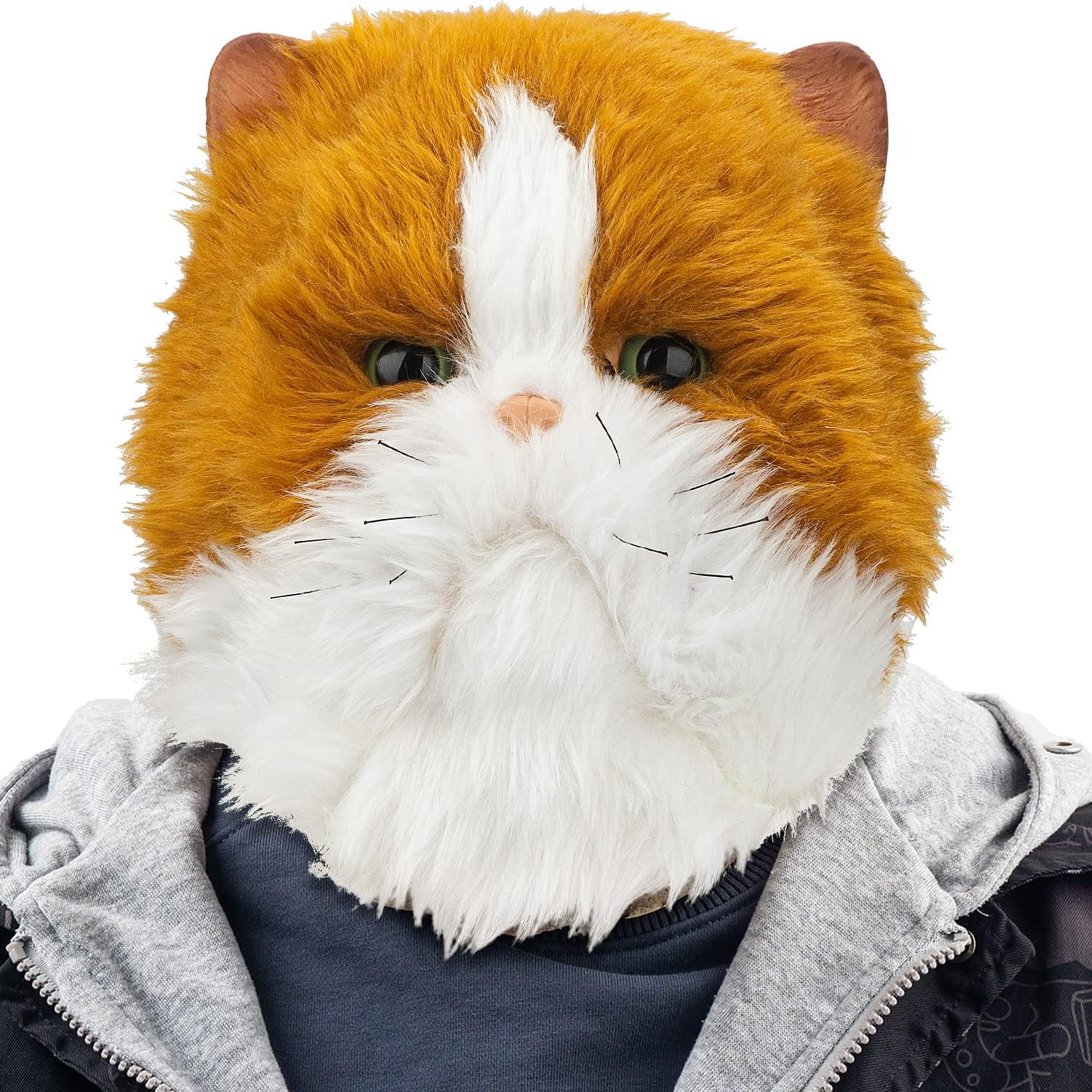 Unnecessary Plush Cat Head Mask Cute — WeirdThingsToBuy weird find