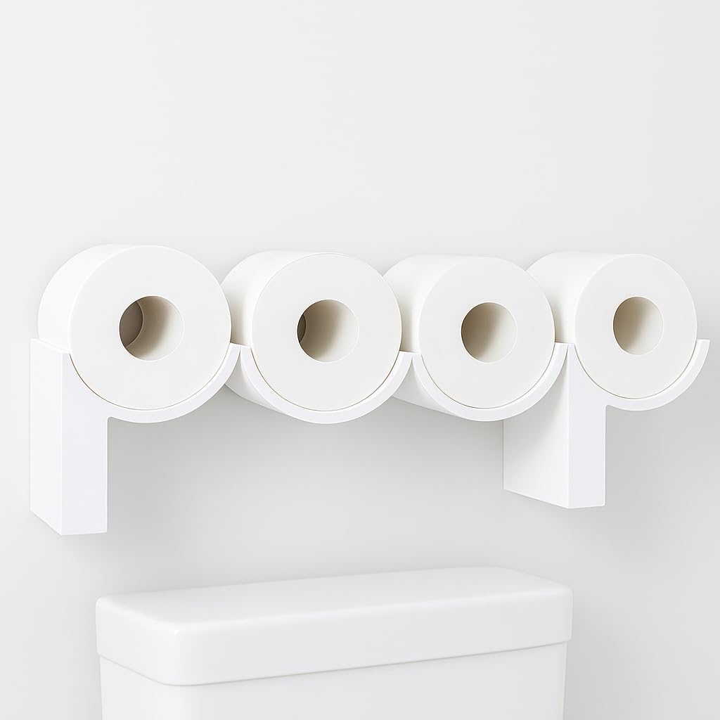 Unnecessary Poop Toilet Paper Holder Shelf — WeirdThingsToBuy weird find