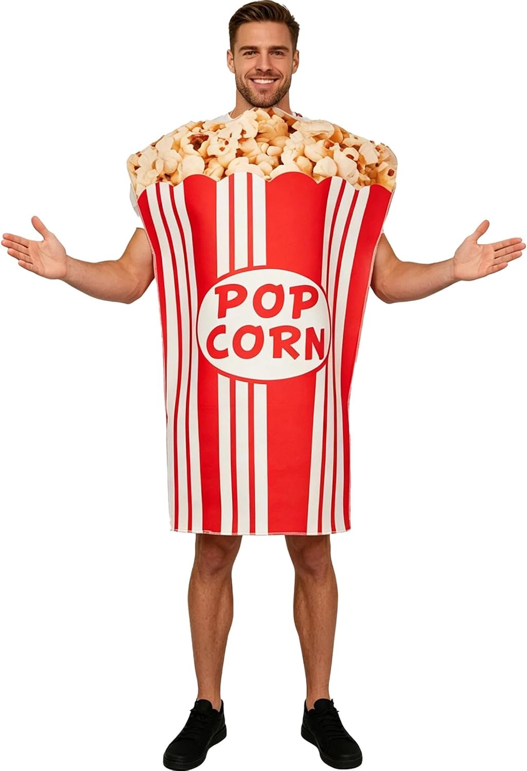 Unnecessary Popcorn Costume Adult Popcorn Box — WeirdThingsToBuy weird find