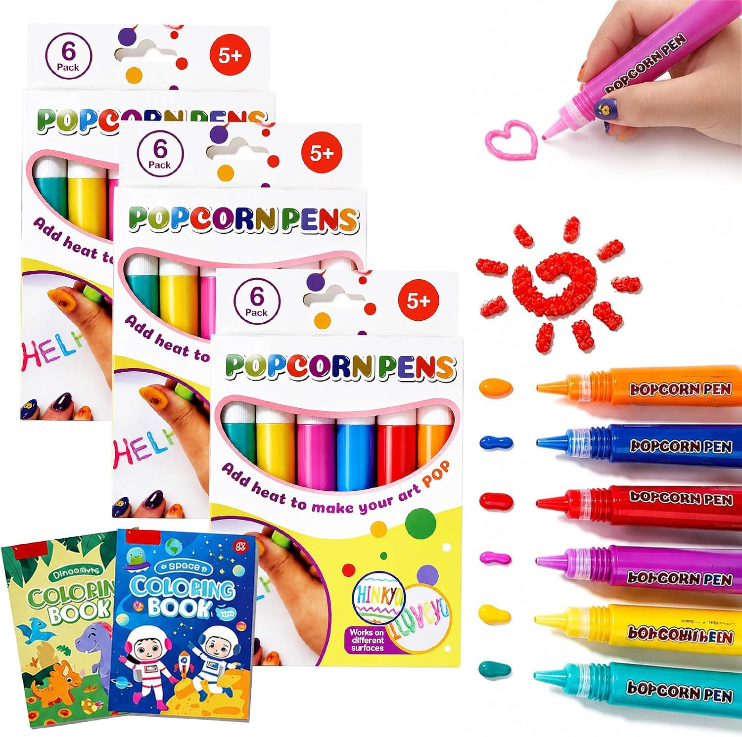 Unnecessary Popcorn Pens Puffy Popcorn Pens — WeirdThingsToBuy weird find