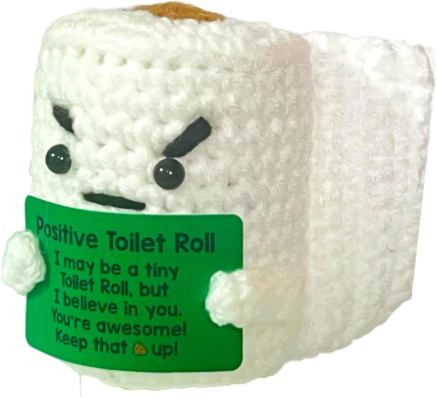Unnecessary Positive Toilet Roll Crochet Doll — WeirdThingsToBuy weird find