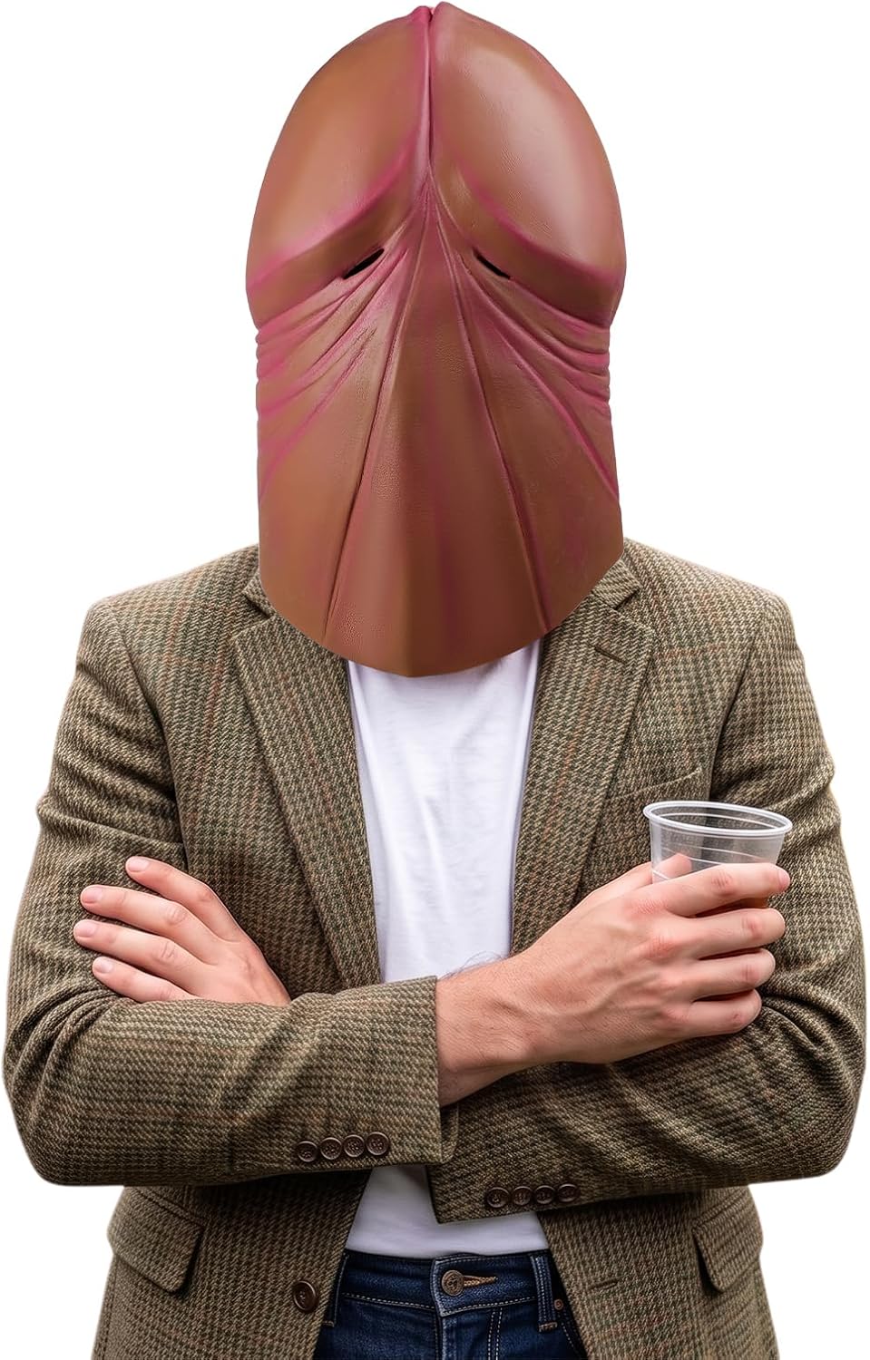 Unnecessary Prank Gag Full Head Mask — WeirdThingsToBuy weird find