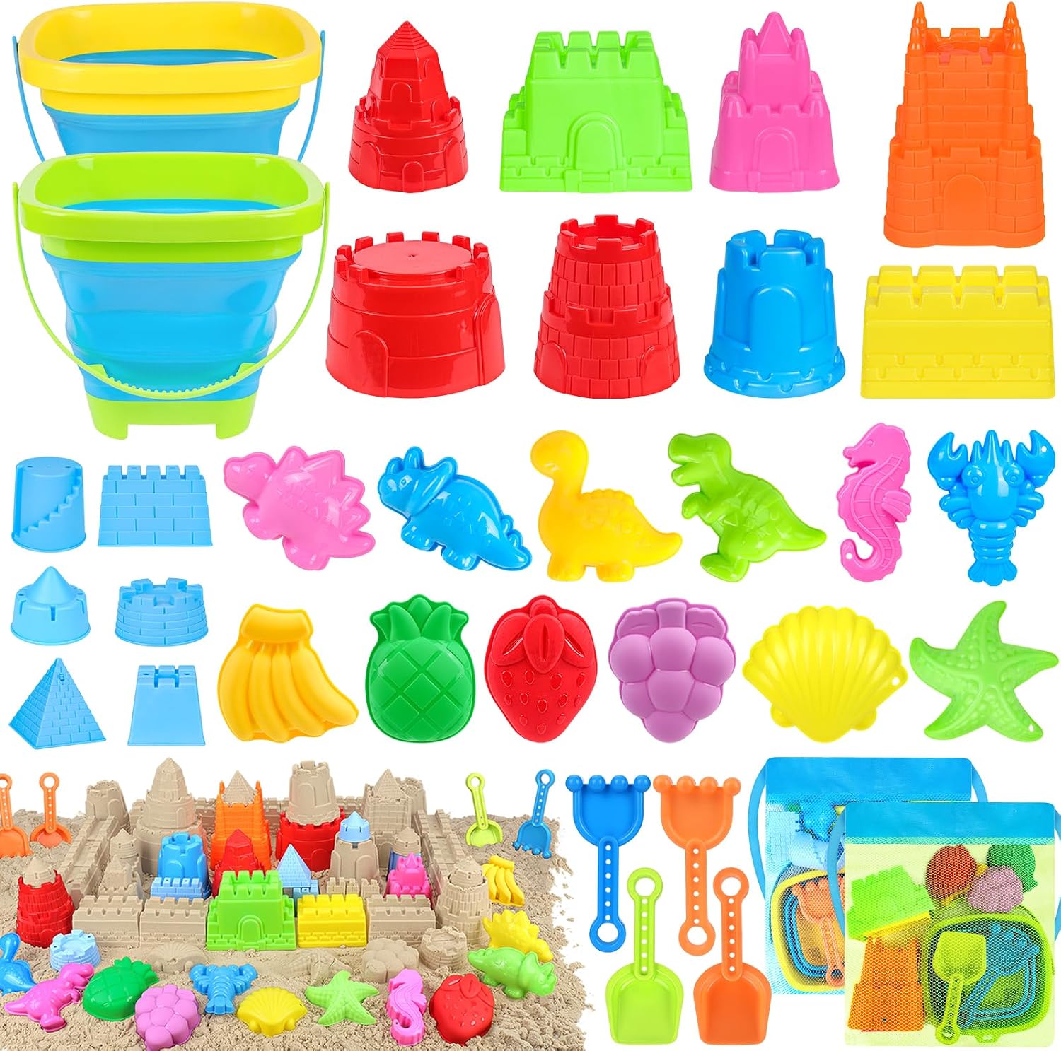 Unnecessary Racpnel Beach Toys Collapsible Buckets — WeirdThingsToBuy weird find