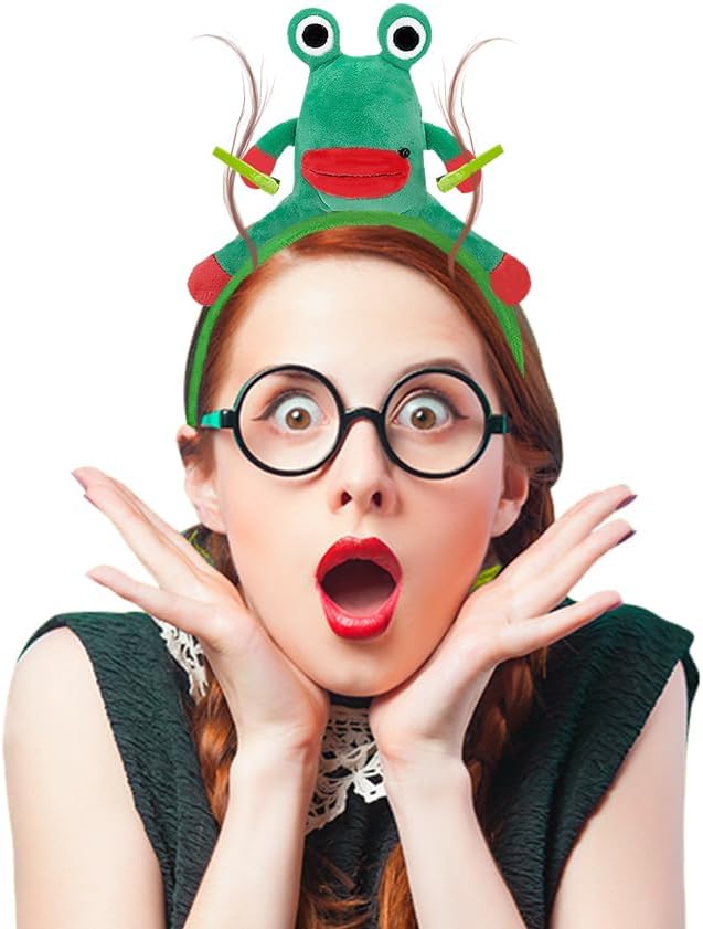 Unnecessary Rat Chef Headband Frog Plush — WeirdThingsToBuy weird find
