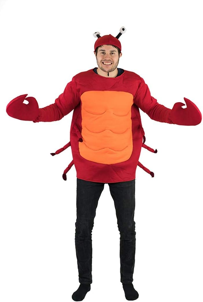 Unnecessary Red Crab Crawfish Costume Adults — WeirdThingsToBuy weird find