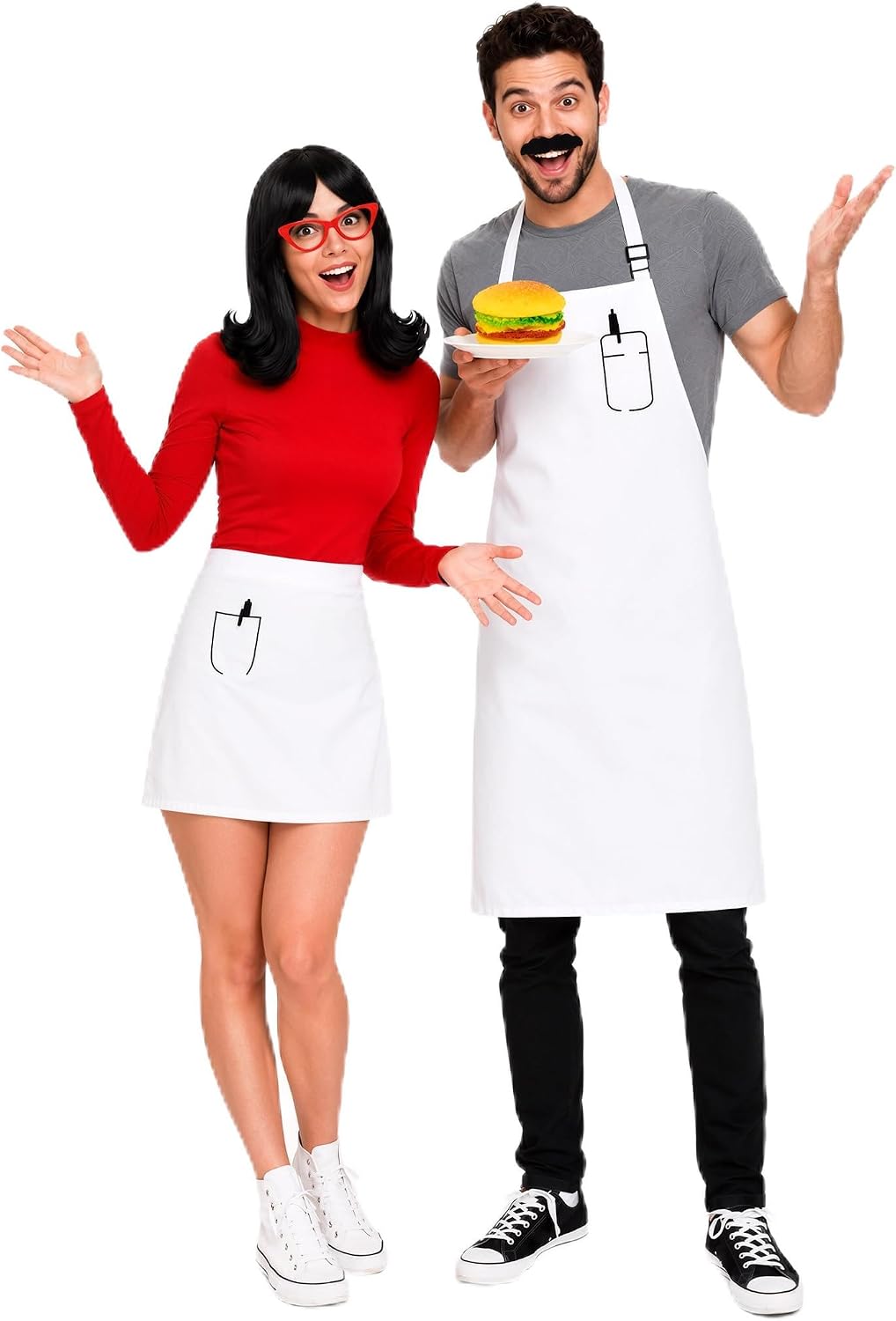 Unnecessary Retro Burger Shop Couple Costume — WeirdThingsToBuy weird find