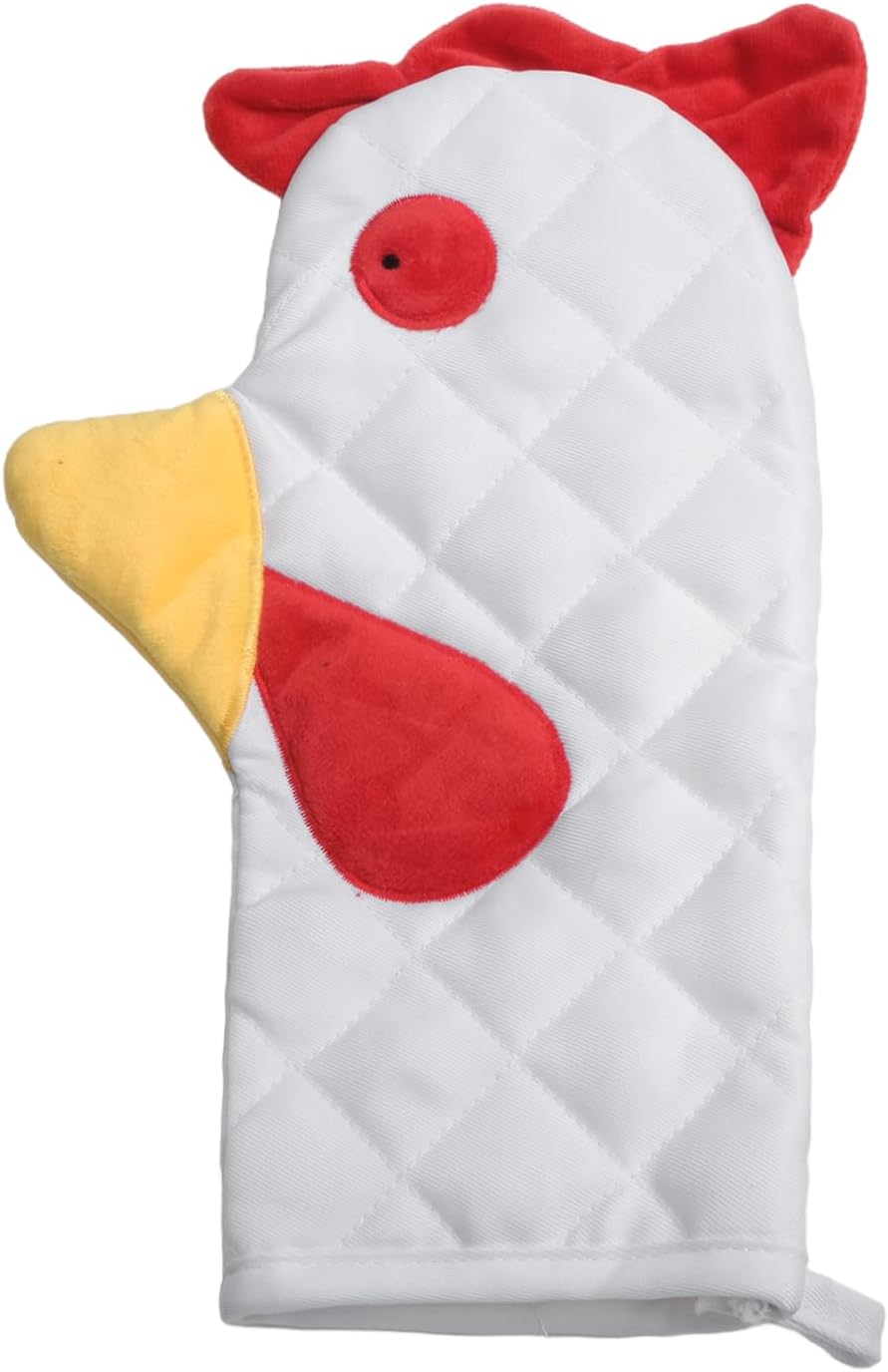 Unnecessary Rooster Oven Mitts Chicken Oven — WeirdThingsToBuy weird find