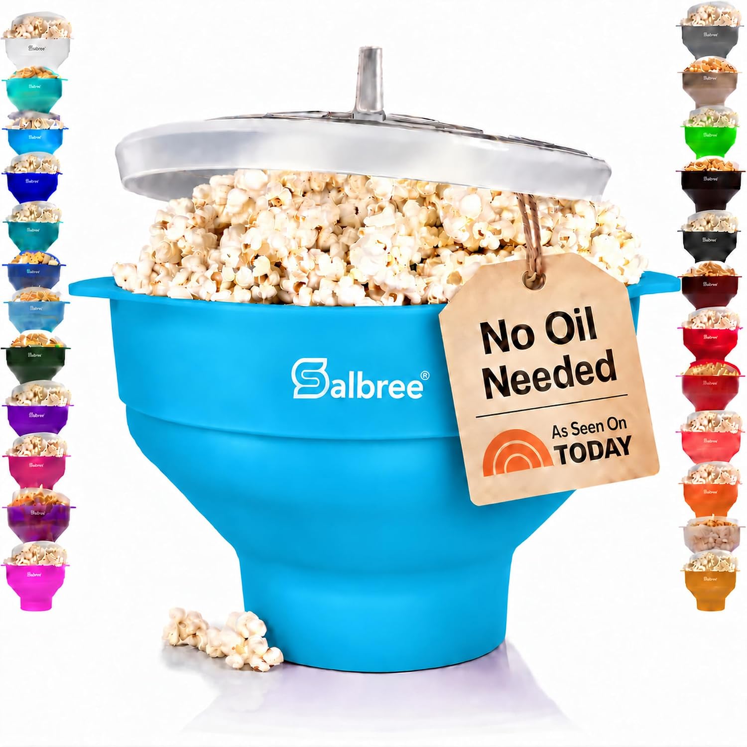 Unnecessary Salbree Microwave Popcorn Popper Machine — WeirdThingsToBuy weird find