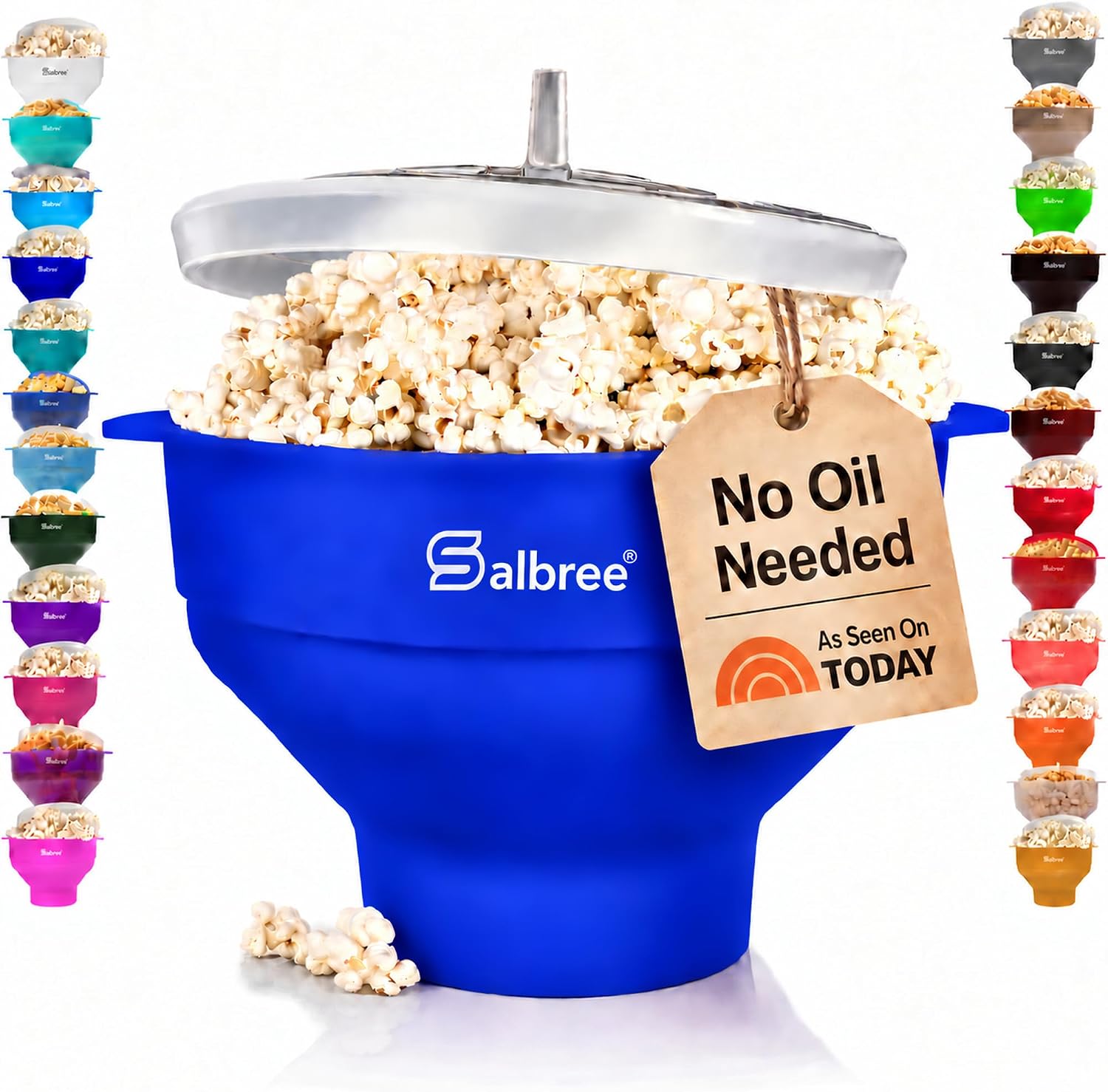 Unnecessary Salbree Microwave Popcorn Popper Maker — WeirdThingsToBuy weird find