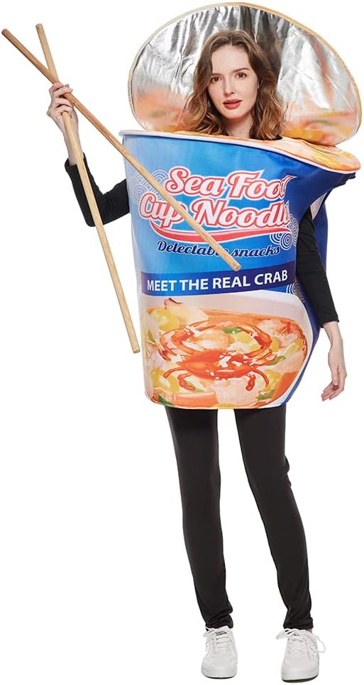 Unnecessary Seafood Instant Noodles Costume Cup — WeirdThingsToBuy weird find