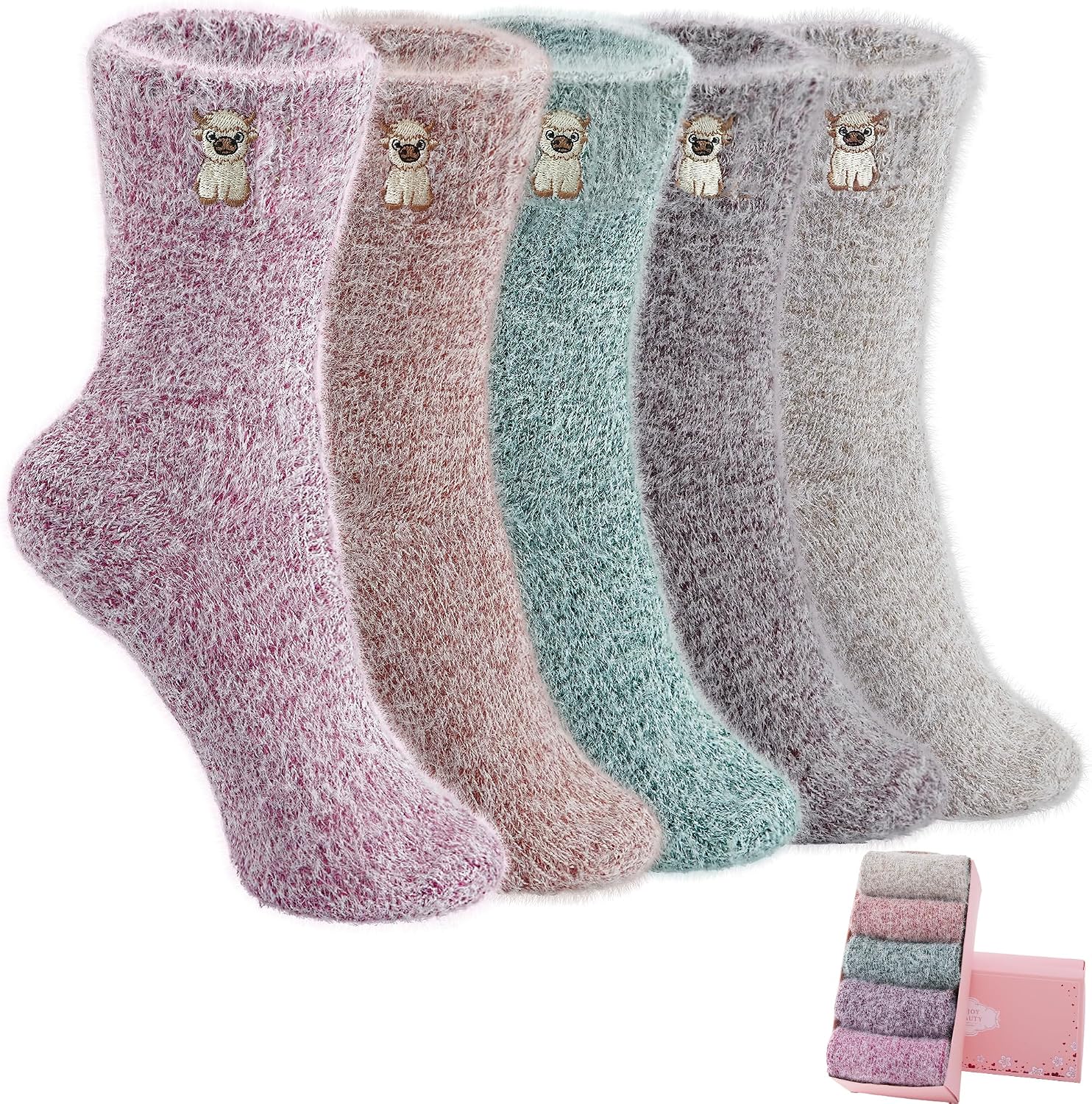 Unnecessary Sisosock 5 Pairs Fuzzy Soft — WeirdThingsToBuy weird find