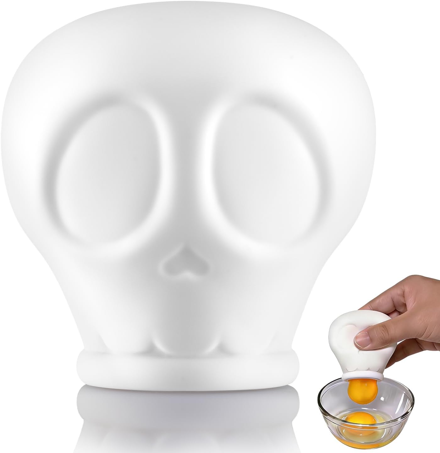 Unnecessary Skull Egg Separator Silicone Egg — WeirdThingsToBuy weird find