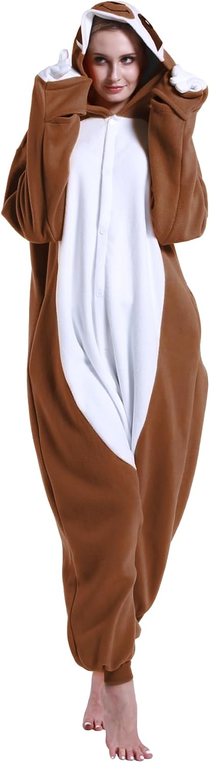 Unnecessary Sloth Onesie Pajamas Adult Halloween — WeirdThingsToBuy weird find