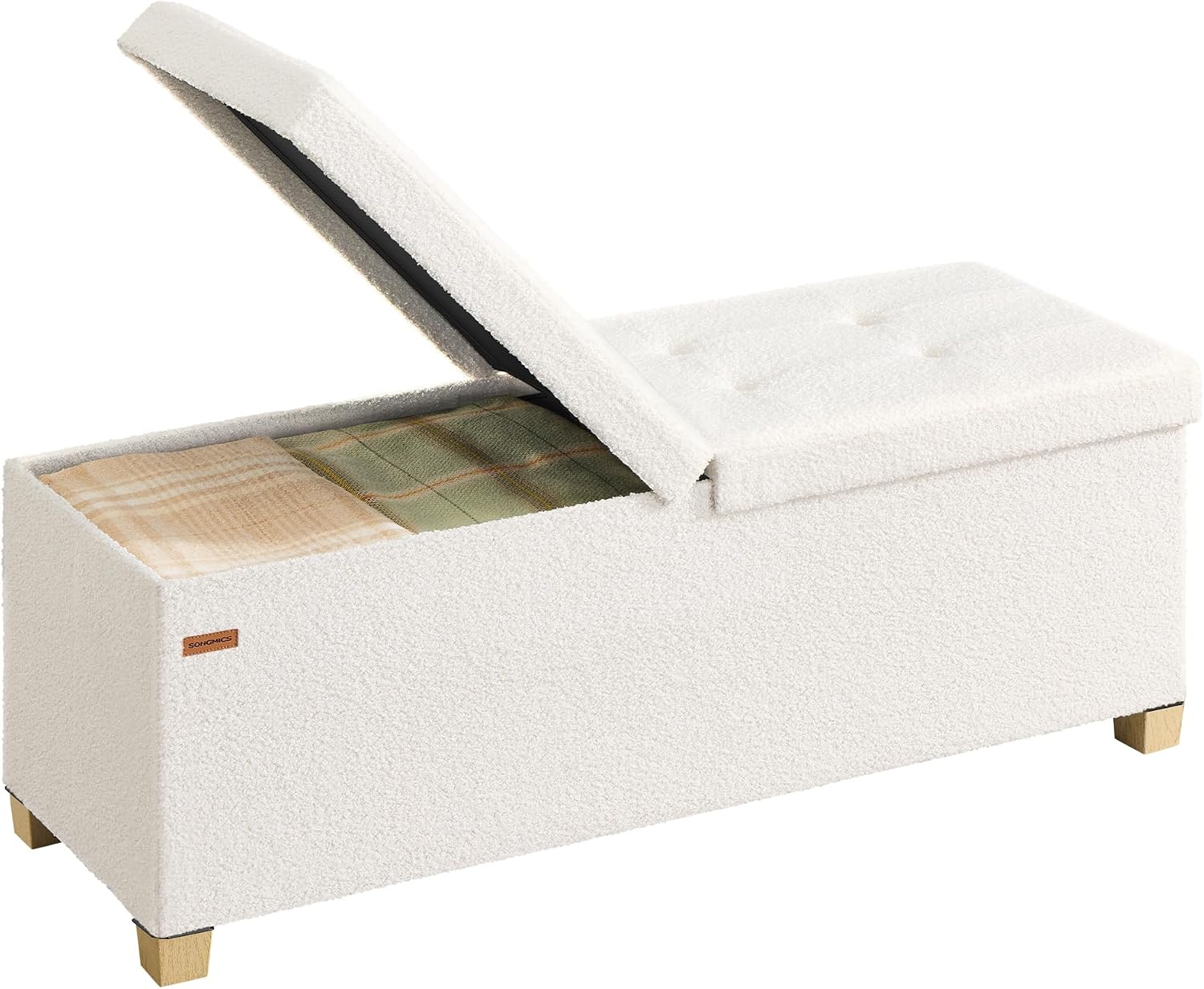 Unnecessary Songmics Storage Ottoman Bench Legs — WeirdThingsToBuy weird find
