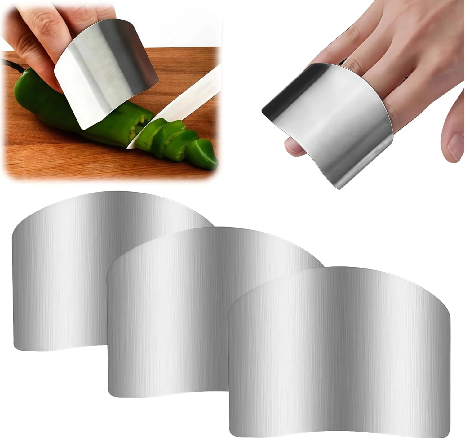 Unnecessary Stainless Steel Finger Guard Universal — WeirdThingsToBuy weird find