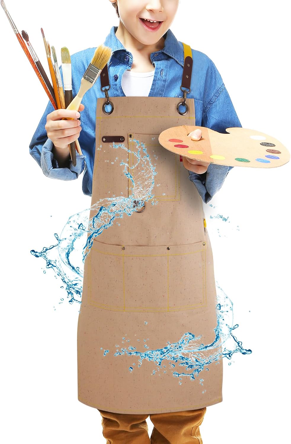 Unnecessary Stenffy Kids Art Aprons Painting — WeirdThingsToBuy weird find