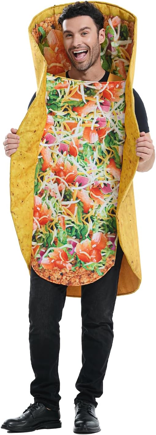 Unnecessary Taco Costume Adults Mexican Food — WeirdThingsToBuy weird find