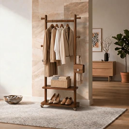 Unnecessary Taitiy Coat Rack Freestanding Solid — WeirdThingsToBuy weird find