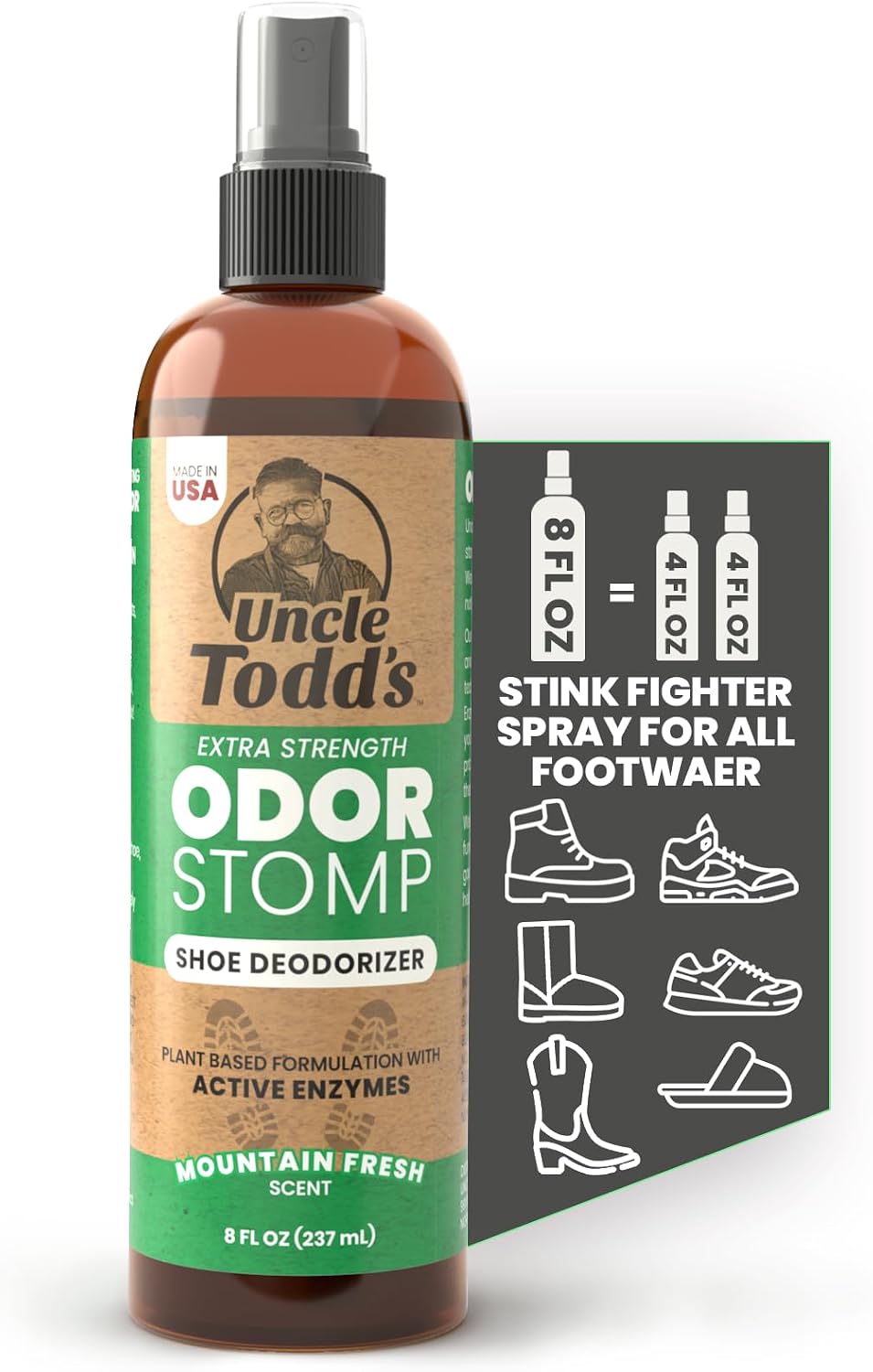 Unnecessary Uncle Todd's Shoe Deodorizer Spray — WeirdThingsToBuy weird find