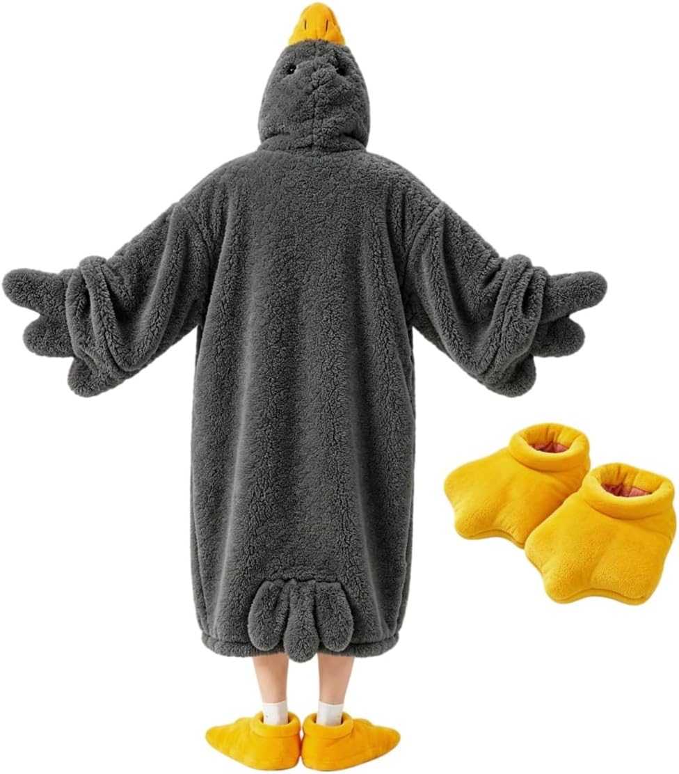 Unnecessary Wearable Goose Blanket Hoodie Onesie — WeirdThingsToBuy weird find