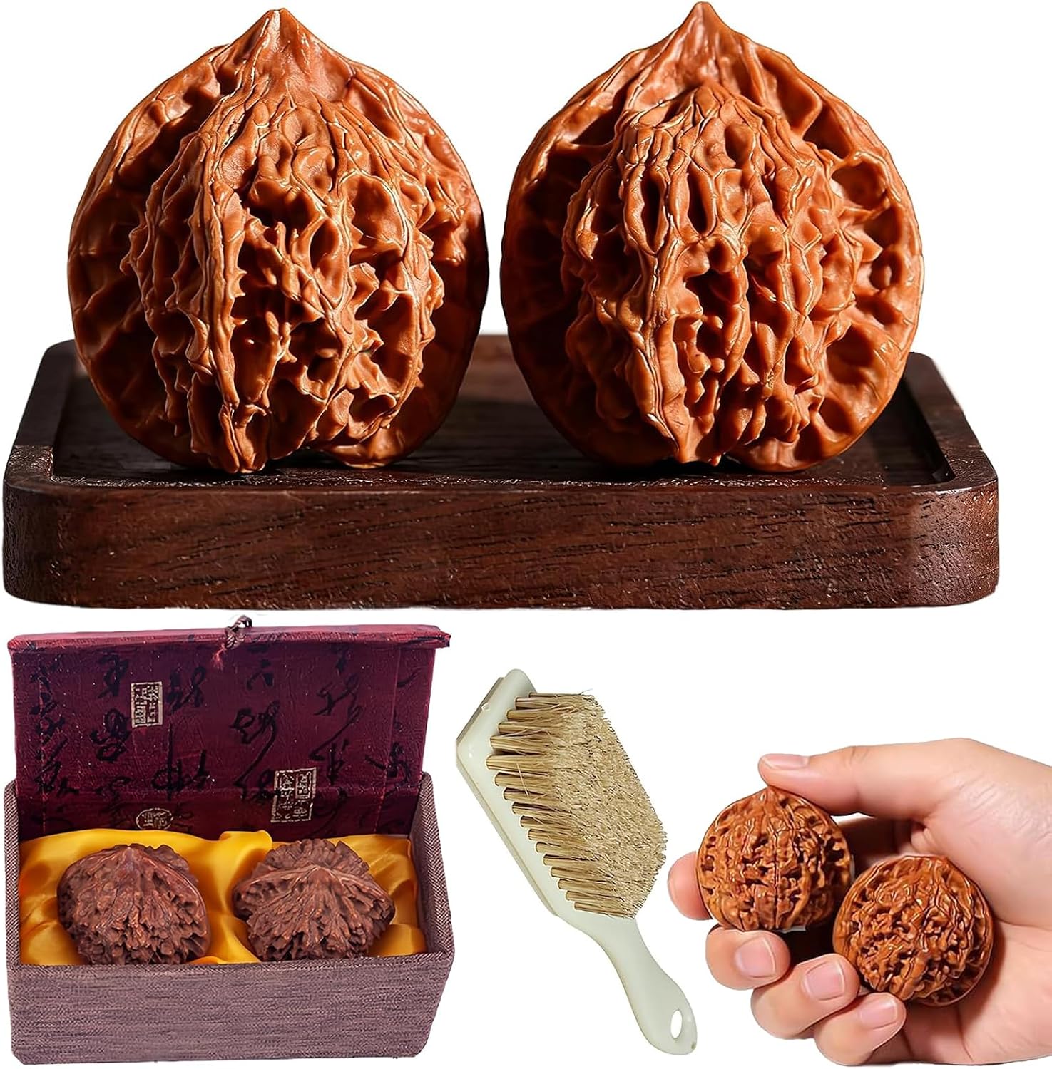 Unnecessary Wenwan Walnuts Wenwan Walnut Set — WeirdThingsToBuy weird find
