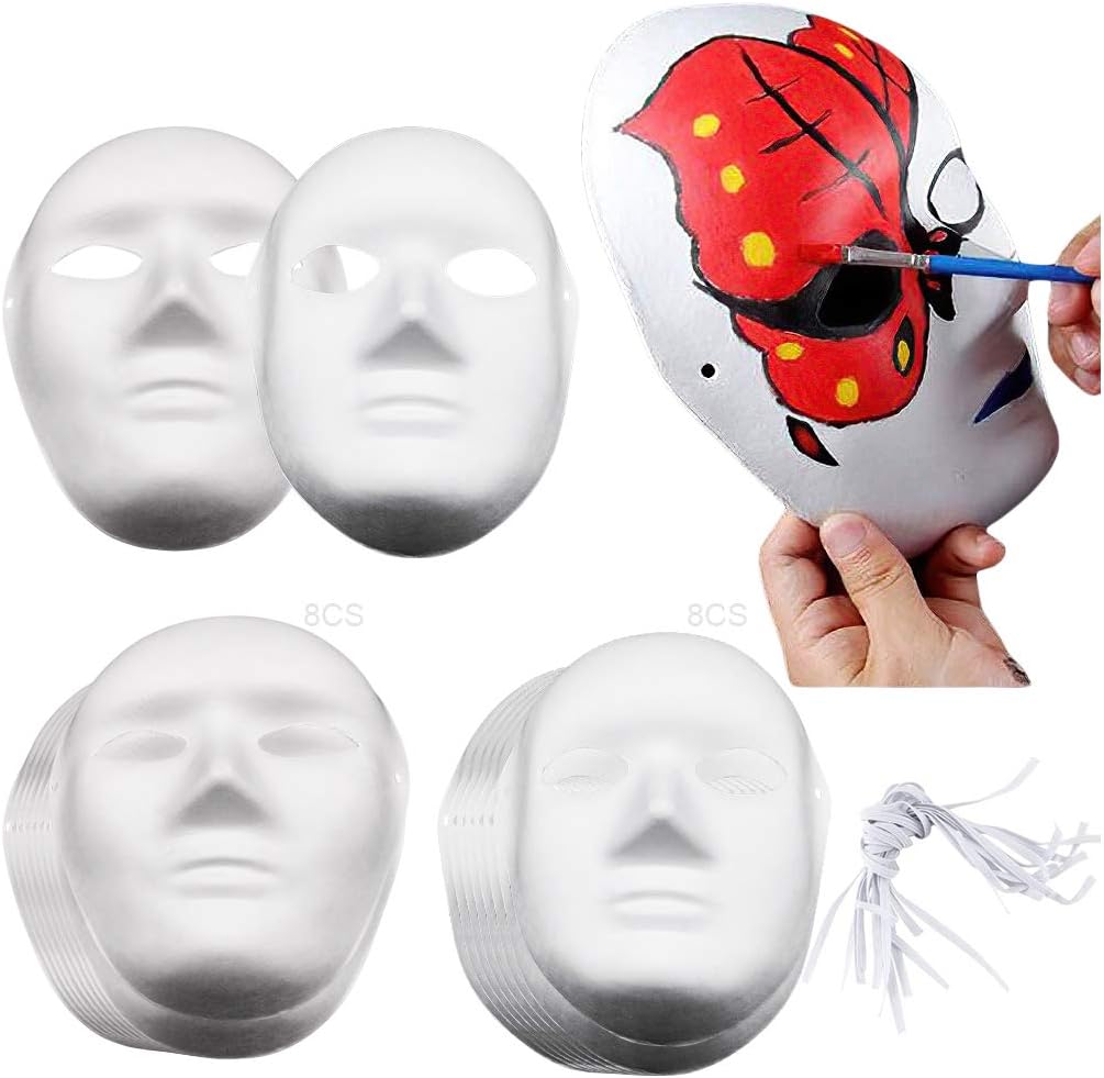 Unnecessary White Plain Masks 16 Diy — WeirdThingsToBuy weird find