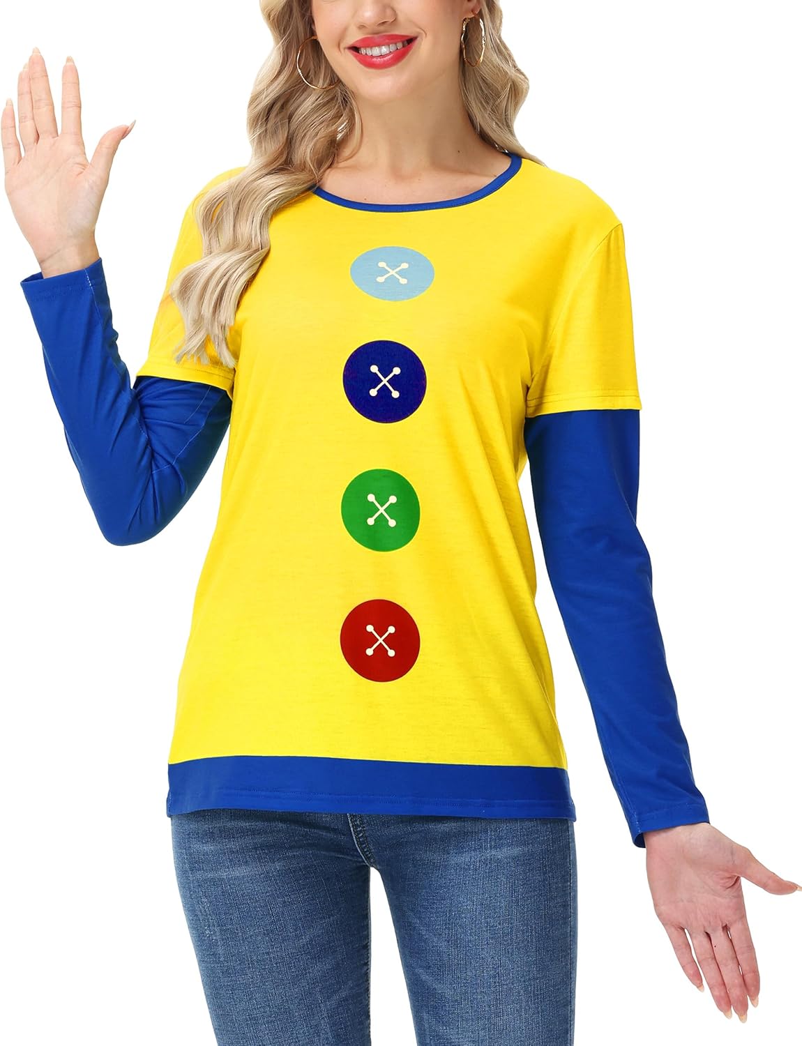 Unnecessary Women's Halloween Groovy Button Printed — WeirdThingsToBuy weird find