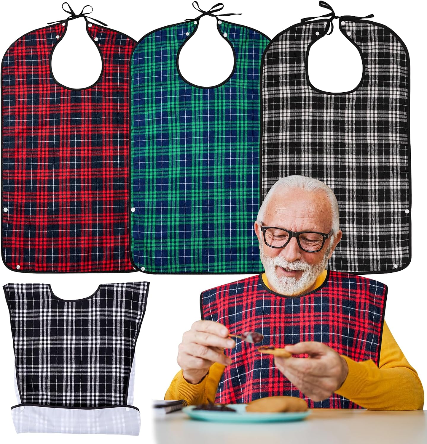 Unnecessary Xkdous 3 Pack Adult Bibs — WeirdThingsToBuy weird find