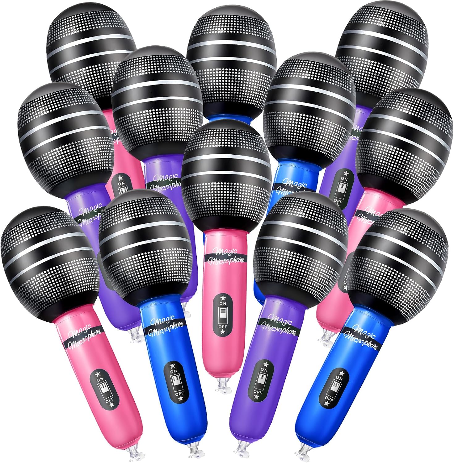Unnecessary Zhanmai 12 Inflatable Microphones Kids — WeirdThingsToBuy weird find