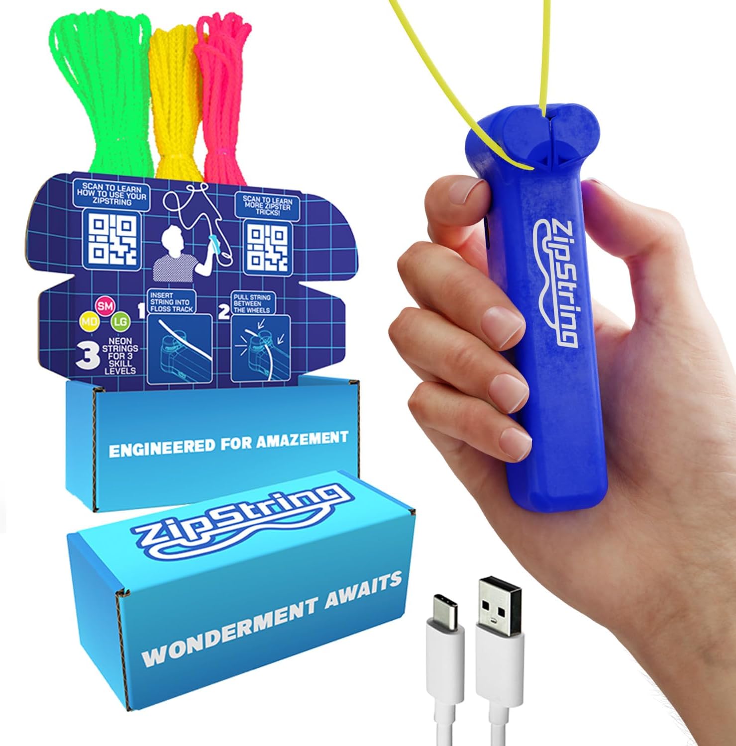 Unnecessary Zipstring Original Rope Launcher Toy — WeirdThingsToBuy weird find