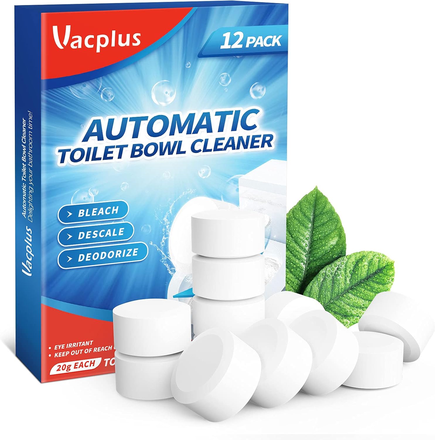 Vacplus Toilet Bowl Cleaner Tablets — WeirdThingsToBuy weird find