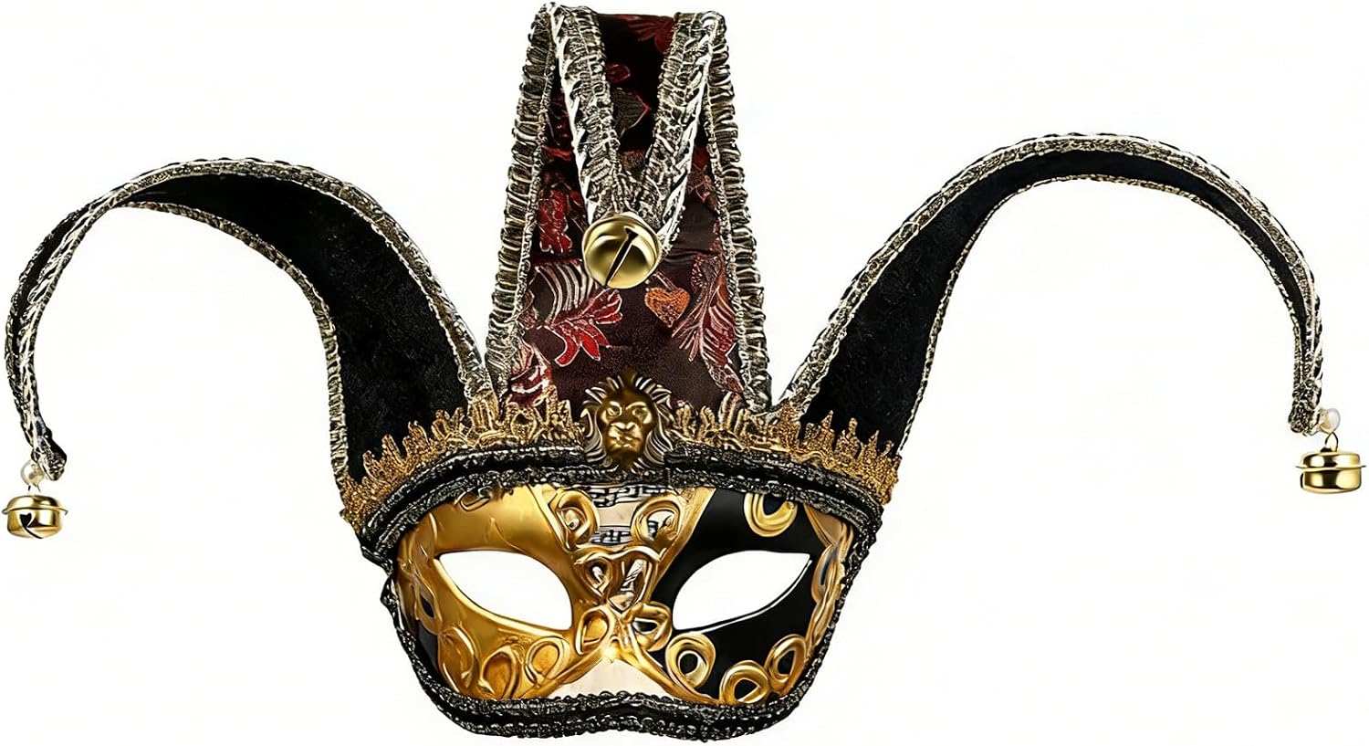 Venetian Jester Mask Masquerade Vintage Energy — WeirdThingsToBuy weird find
