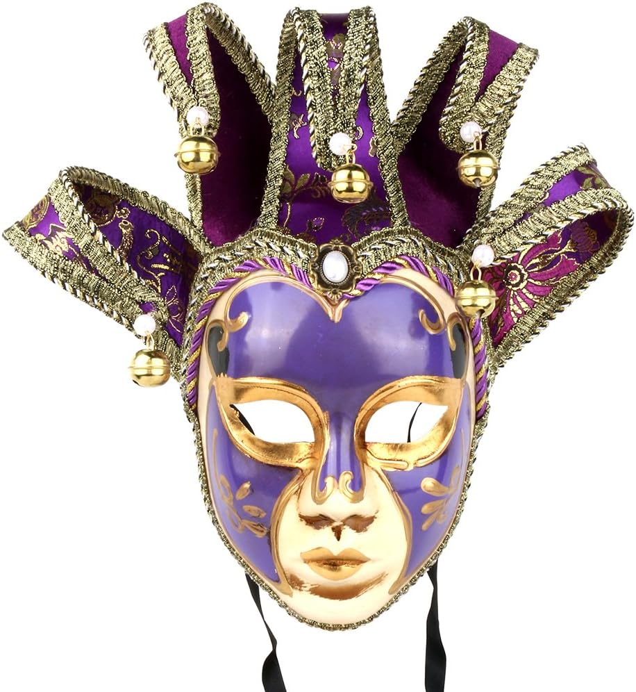Venetian Masquerade Jester Mask Carnival Energy — WeirdThingsToBuy weird find