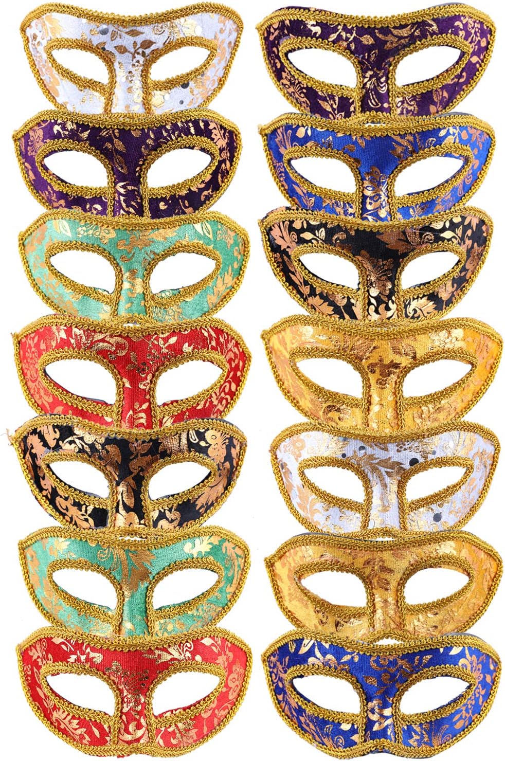 Vintage Masquerade Masks Mardi Gras Energy — WeirdThingsToBuy weird find