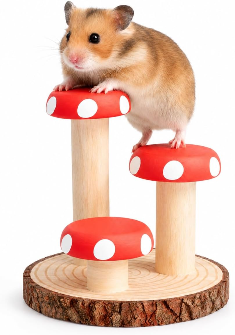 Wagorific Hamster Climbing Toy Wooden Situation — WeirdThingsToBuy weird find