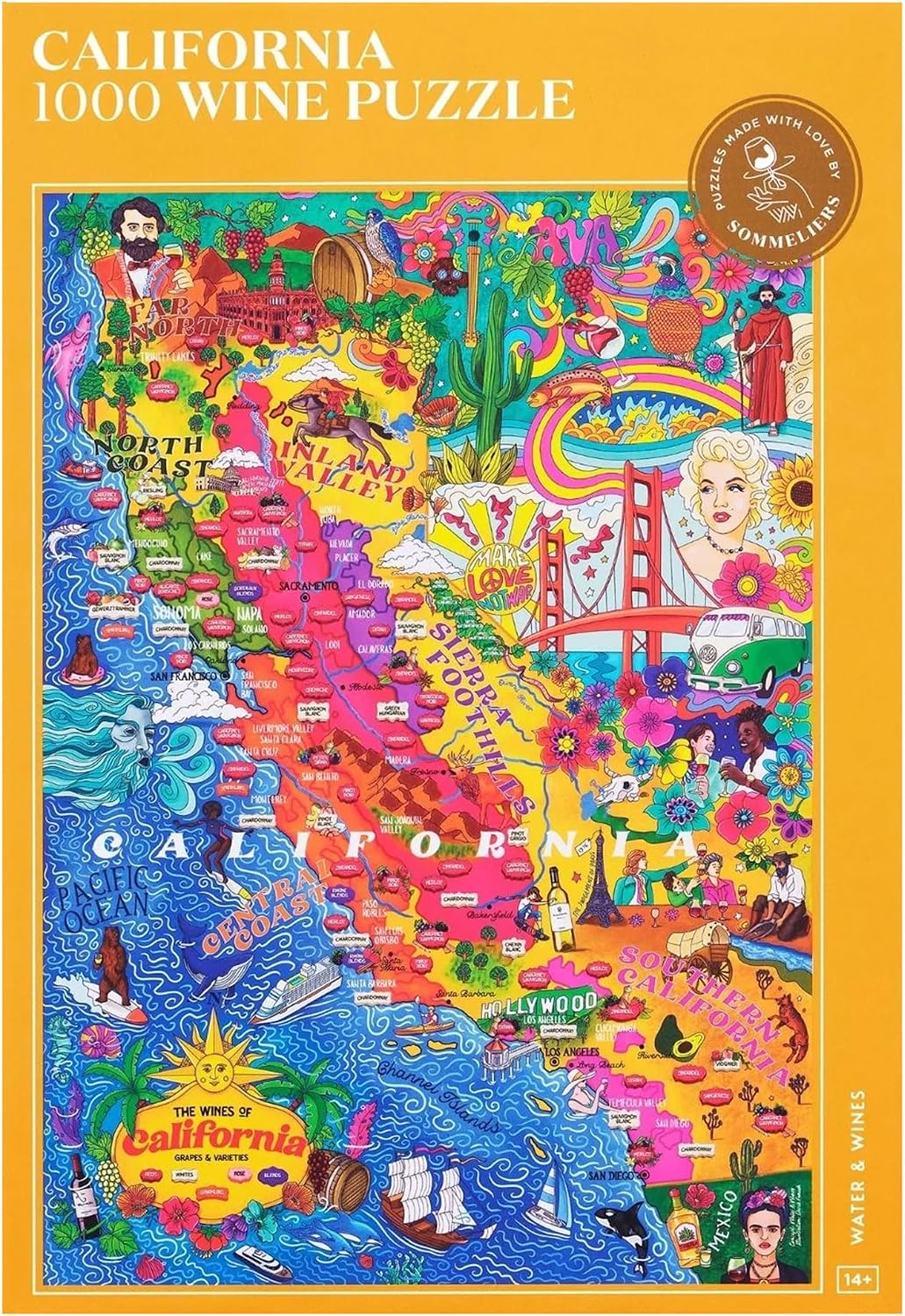 Water Wines Wine Puzzle California Situation — WeirdThingsToBuy weird find