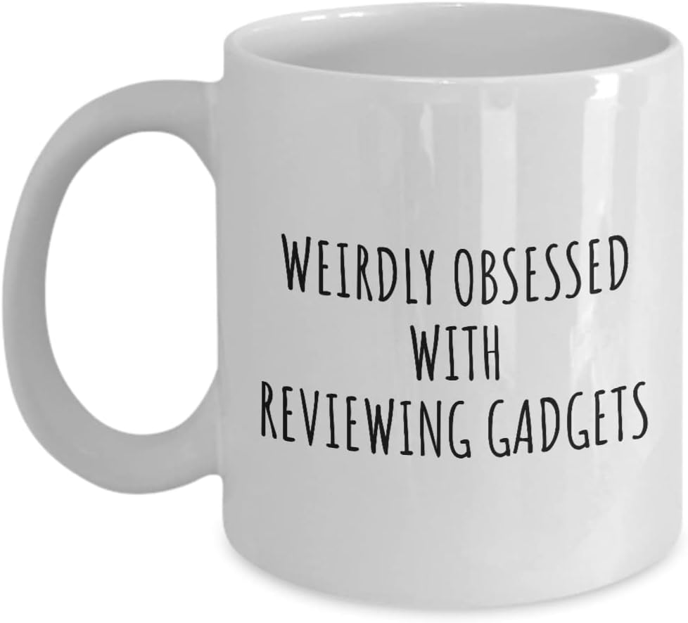 Weirdly Obsessed Reviewing Gadgets Mug Energy — WeirdThingsToBuy weird find