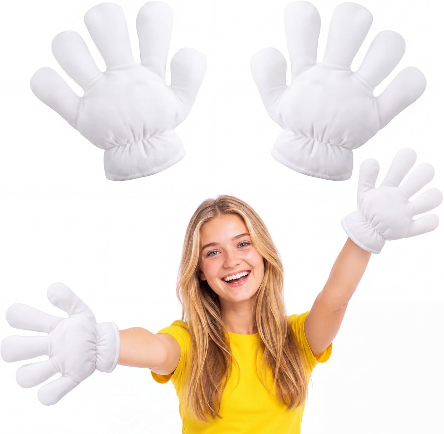White Jumbo Cartoon Hands Giant — WeirdThingsToBuy weird find