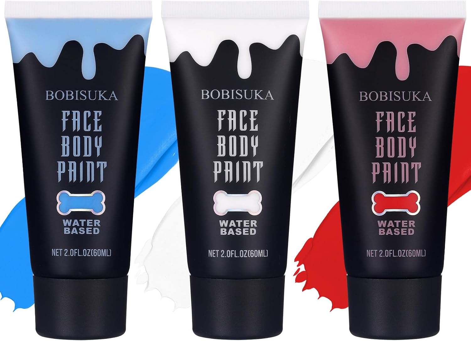 White Red Blue Face Body — WeirdThingsToBuy weird find