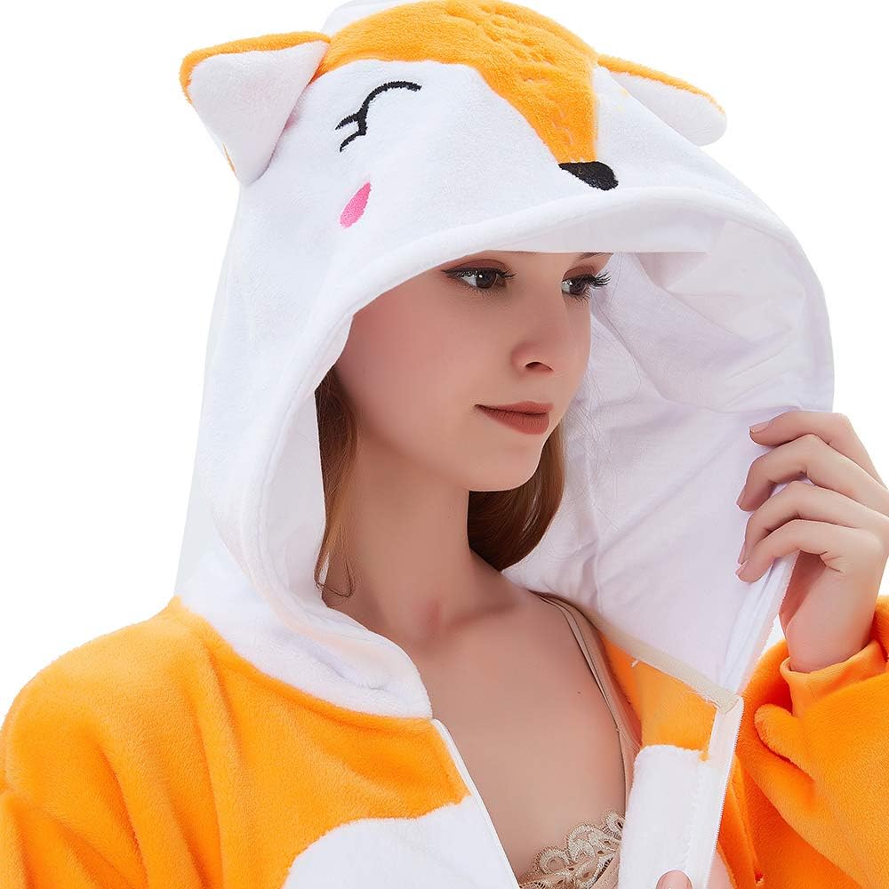 Women Fox Onesie Pajama Costume Energy — WeirdThingsToBuy weird find
