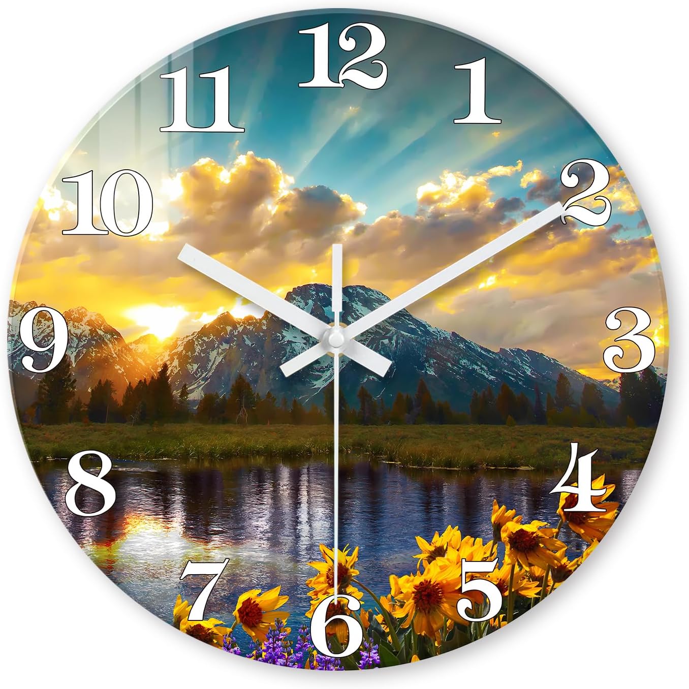 Xfm Nature Landscape Wall Clock Energy — WeirdThingsToBuy weird find