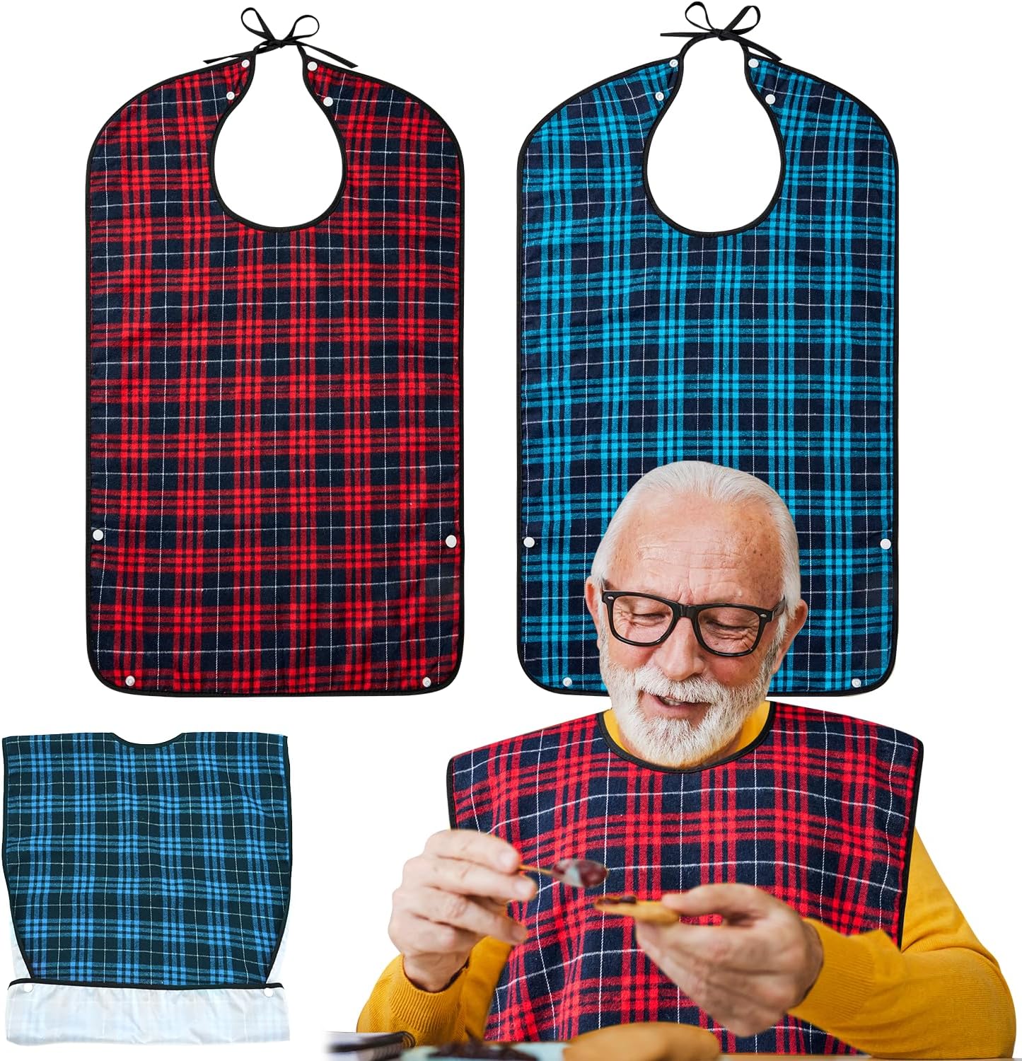Xkdous 2 Pack Adult Bibs — WeirdThingsToBuy weird find