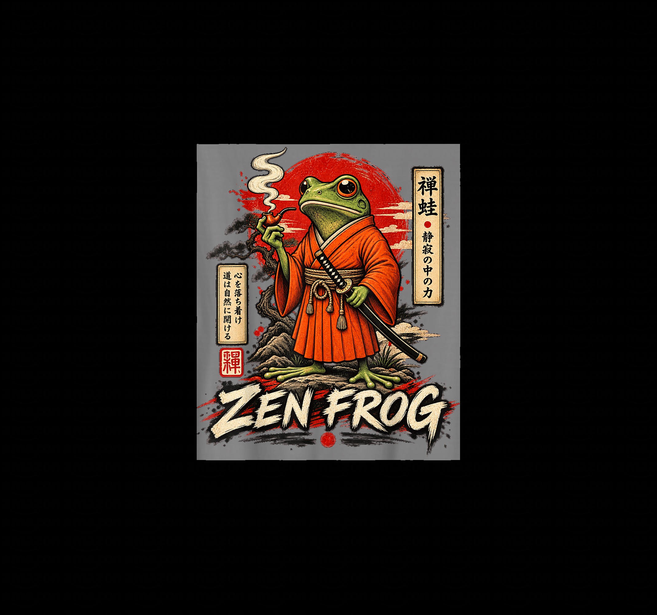 Zen Frog Japanese Samurai Warrior Energy — WeirdThingsToBuy weird find