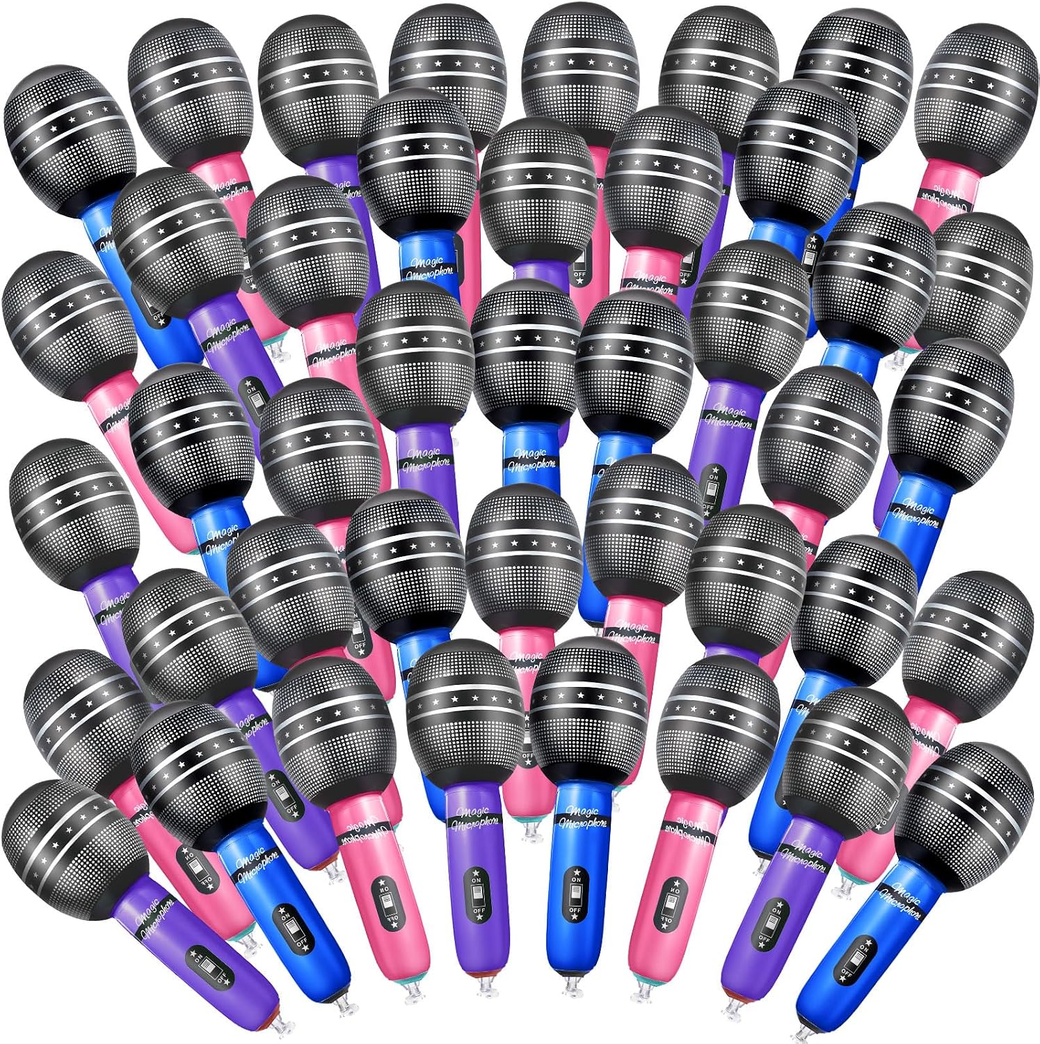 Zhanmai 60 Inflatable Microphones Kids Energy — WeirdThingsToBuy weird find