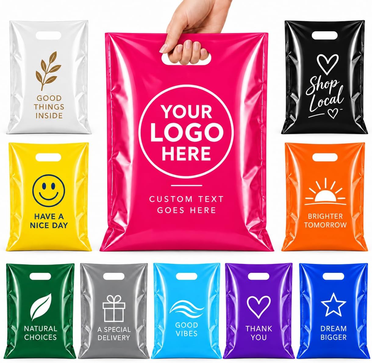 Zmm Custom 200pcs Plastic Bags Energy — WeirdThingsToBuy weird find
